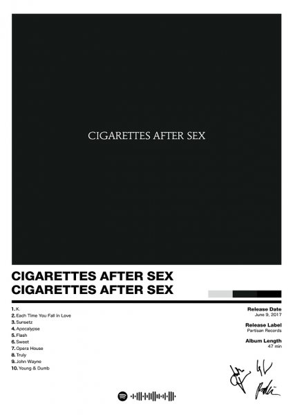 Cigarettes After Sex Album Müzik Posteri – Duvar Tablosu poster görseli
