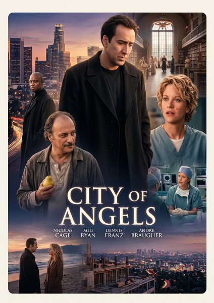 City of Angels Movie Film Posteri – Duvar Tablosu duvarda gerçek ölçek