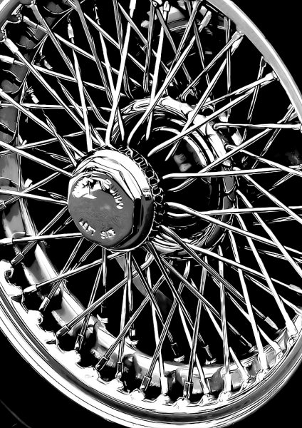 Classic cars rims Araba Posteri – Duvar Tablosu duvarda gerçek ölçek