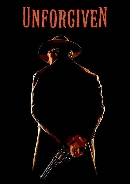 Clint Eastwood Unforgiven Film Posteri – Duvar Tablosu duvarda gerçek ölçek