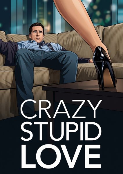 Crazy Stupid Love Movie Film Posteri – Duvar Tablosu duvarda gerçek ölçek