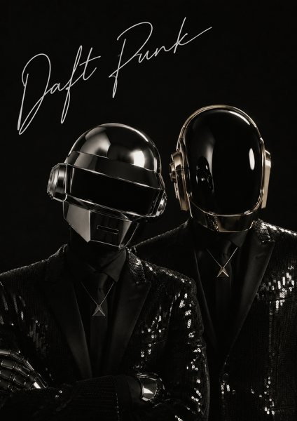 Daft Punk Iconic Robot Duo Portrait Müzik Posteri – Duvar Tablosu