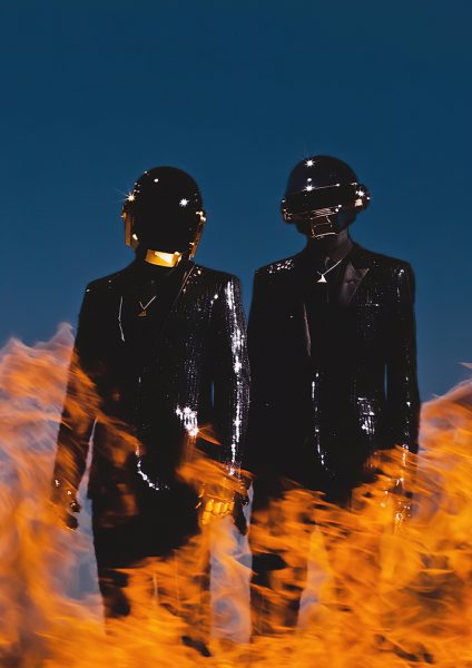 Daft Punk in Flames Müzik Posteri – Duvar Tablosu poster görseli