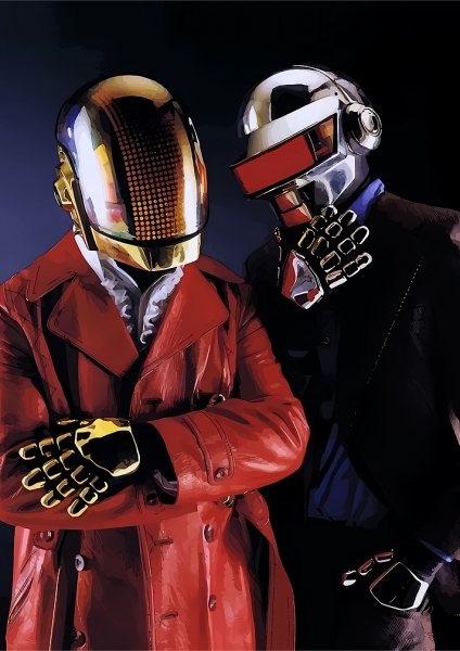 Daft Punk Portrait Müzik Posteri – Duvar Tablosu