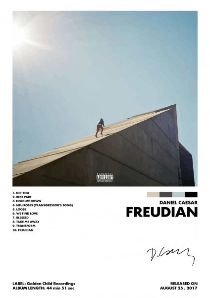 Daniel Caesar Freudian Müzik Posteri – Duvar Tablosu duvarda gerçek ölçek