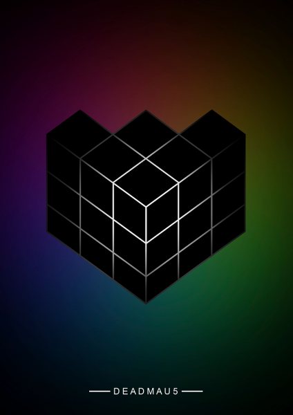 Deadmau5 Stage Müzik Posteri – Duvar Tablosu duvarda gerçek ölçek