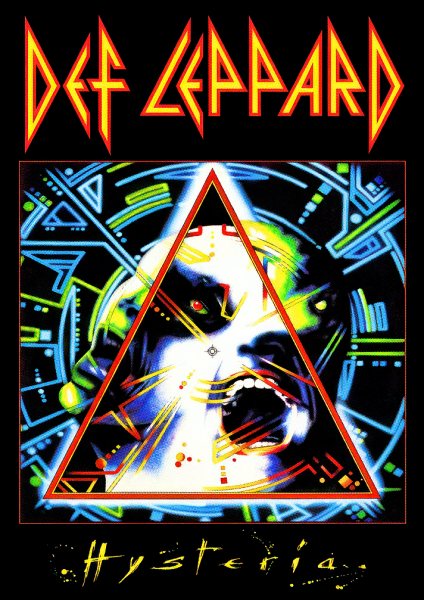 Def Leppard Hysteria Album Cover Müzik Posteri – Duvar Tablosu duvarda gerçek ölçek