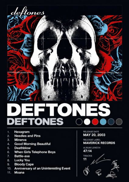 Deftones Album Müzik Posteri – Duvar Tablosu
