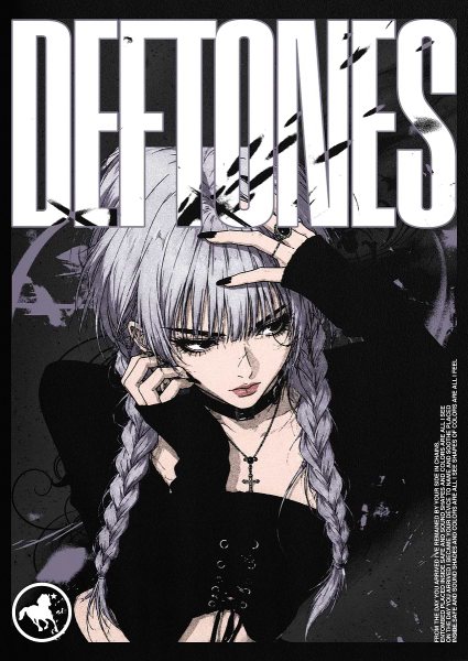 Deftones Anime Style Graphic Müzik Posteri – Duvar Tablosu duvarda gerçek ölçek