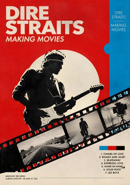 Dire Straits Making Movies Album Film Posteri – Duvar Tablosu