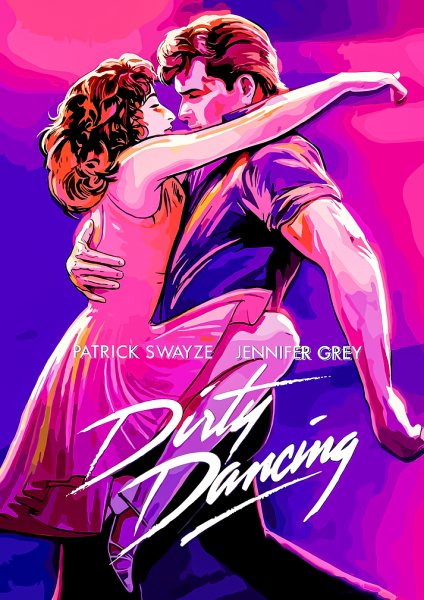 Dirty Dancing - Patrick Swayze and Jennifer Grey Film Posteri – Duvar Tablosu poster görseli