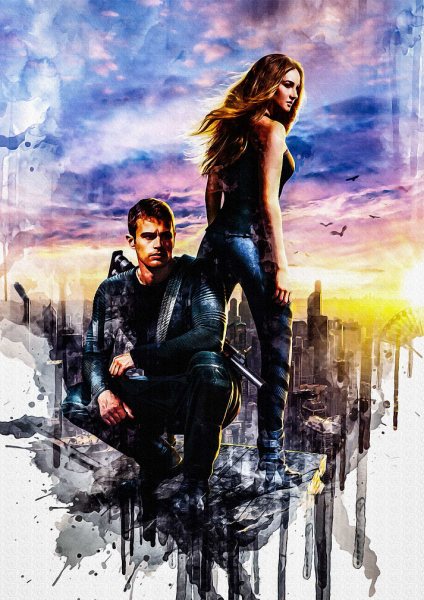 Divergent Film Posteri – Duvar Tablosu duvarda gerçek ölçek