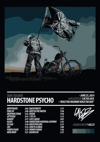 Don Toliver - Hardstone Psycho Album Film Posteri – Duvar Tablosu poster görseli