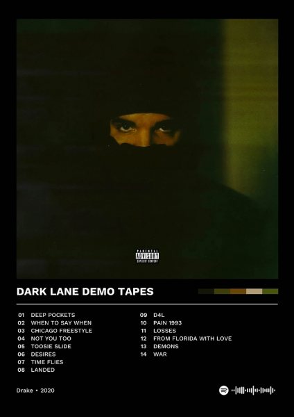 Drake - Dark Lane Demo Tapes Müzik Posteri – Duvar Tablosu duvarda gerçek ölçek