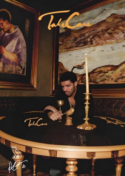 Drake Take Care Album Cover Müzik Posteri – Duvar Tablosu duvarda gerçek ölçek