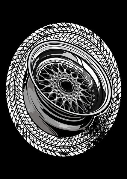 Drifting gift Araba Posteri – Duvar Tablosu duvarda gerçek ölçek