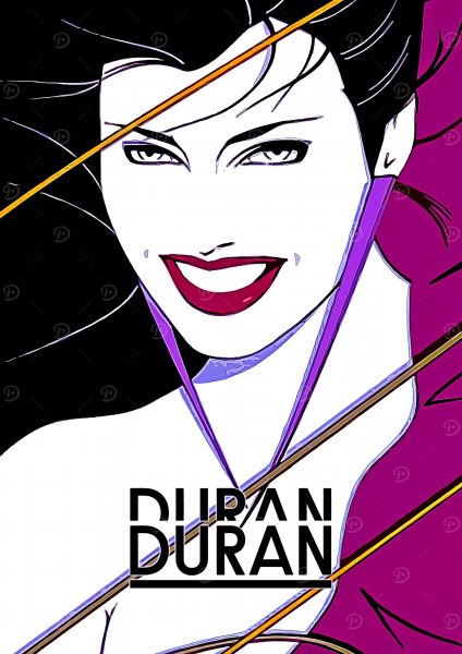 Duran Duran Müzik Posteri – Duvar Tablosu duvarda gerçek ölçek