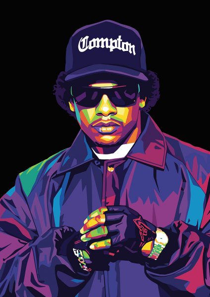 Eazy-E Pop Art Portrait Müzik Posteri – Duvar Tablosu