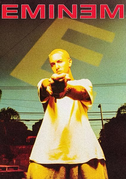 Eminem Müzik Posteri – Duvar Tablosu duvarda gerçek ölçek