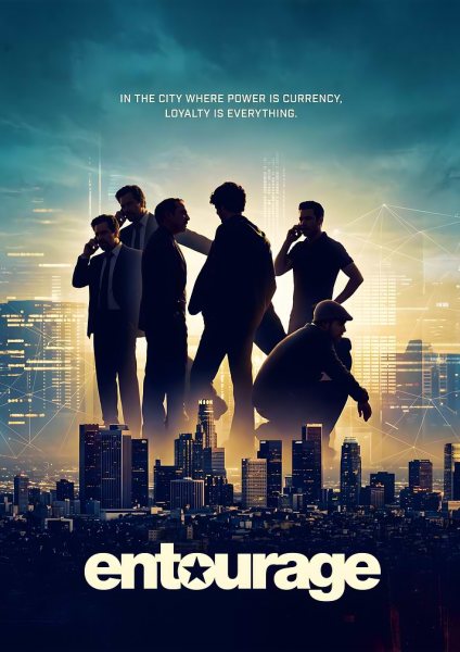 Entourage Movie Film Posteri – Duvar Tablosu duvarda gerçek ölçek