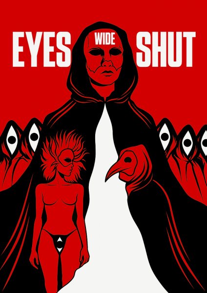 Eyes Wide Shut Minimalist Film Posteri – Duvar Tablosu duvarda gerçek ölçek