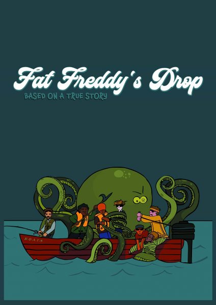 Fat Freddy's Drop Octopus Boat Müzik Posteri – Duvar Tablosu duvarda gerçek ölçek