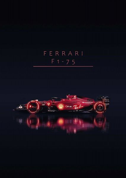 Ferrari F175 Formula 1 car Araba Posteri – Duvar Tablosu duvarda gerçek ölçek