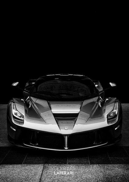 Ferrari LaFerrari Araba Posteri – Duvar Tablosu duvarda gerçek ölçek