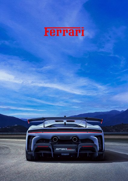 Ferrari SF90 Stradale Araba Posteri – Duvar Tablosu