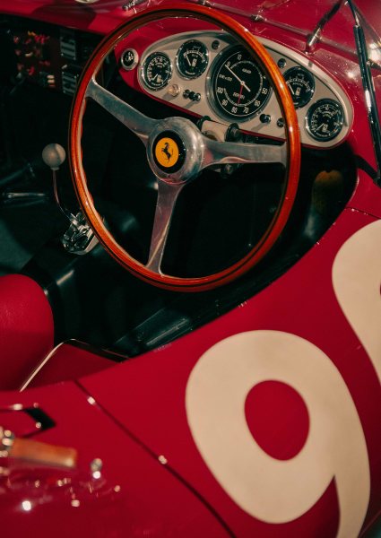 Ferrari vintage car interior dashboard Araba Posteri – Duvar Tablosu
