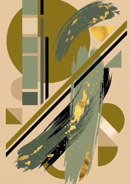 Fırça Darbeleri Posteri – Bauhaus Duvar Tablosu