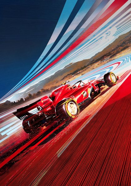 Formula 1 Ferrari Araba Posteri – Duvar Tablosu