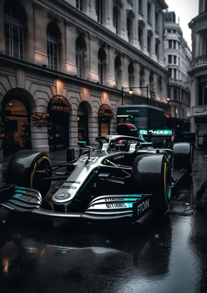 Formula one Mercedes Benz Araba Posteri – Duvar Tablosu poster görseli