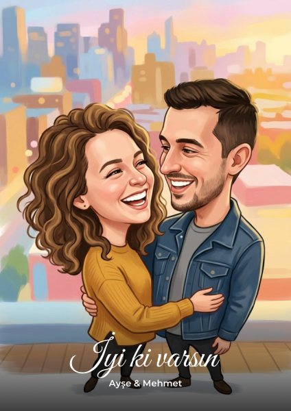 Fotoğraftan Karikatür Posteri