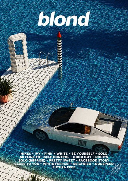 Frank Ocean Müzik Posteri – Duvar Tablosu duvarda gerçek ölçek