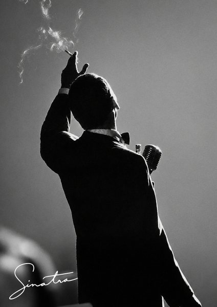 Frank Sinatra Müzik Posteri – Duvar Tablosu duvarda gerçek ölçek