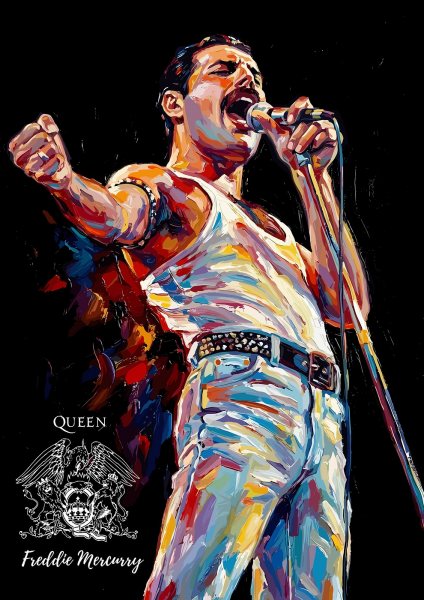 Freddie Mercury Performing art Müzik Posteri – Duvar Tablosu