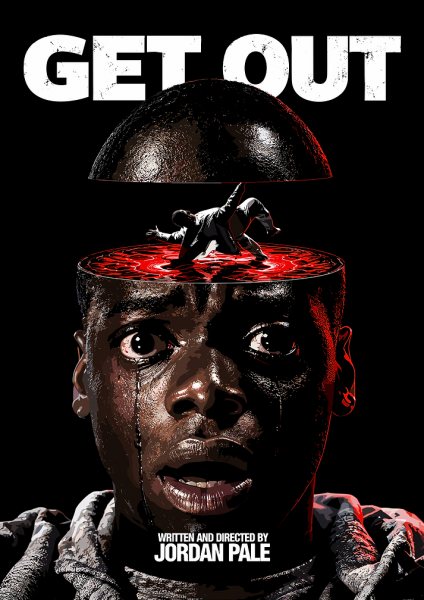 Get Out Movie Poster Art Film Posteri – Duvar Tablosu duvarda gerçek ölçek
