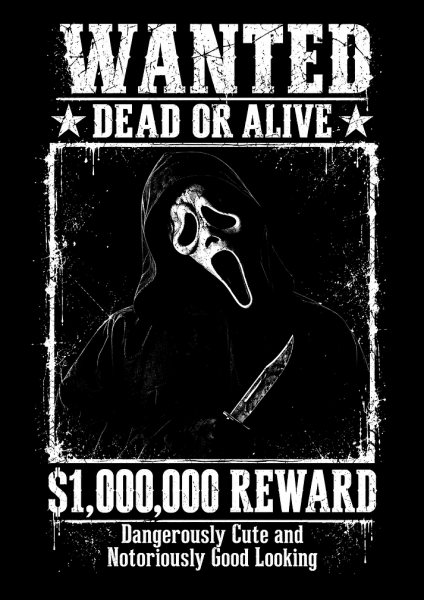 Ghostface Wanted Dead or Alive Film Posteri – Duvar Tablosu poster görseli