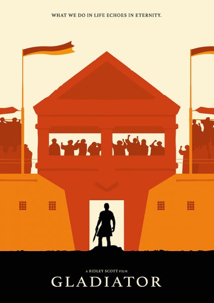 Gladiator Movie Minimalist Film Posteri – Duvar Tablosu