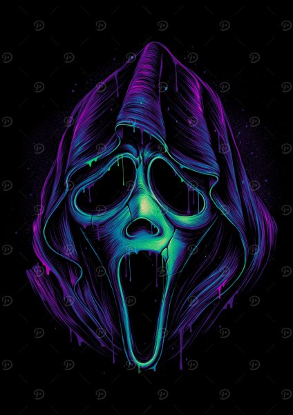 Glowing Ghost Film Posteri – Duvar Tablosu