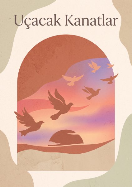 Gökyüzüne Dokun Posteri – Boho Duvar Tablosu