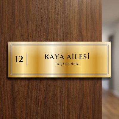 Gold Asil Kapı İsimliği