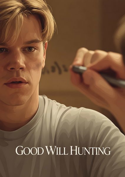 Good Will Hunting Movie Film Posteri – Duvar Tablosu duvarda gerçek ölçek
