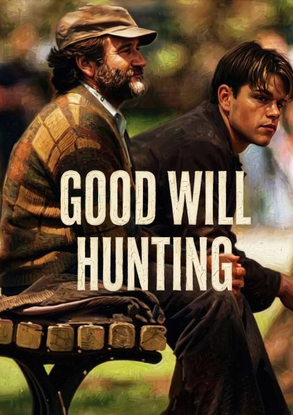 Good Will Hunting Movie Poster Art Film Posteri – Duvar Tablosu duvarda gerçek ölçek