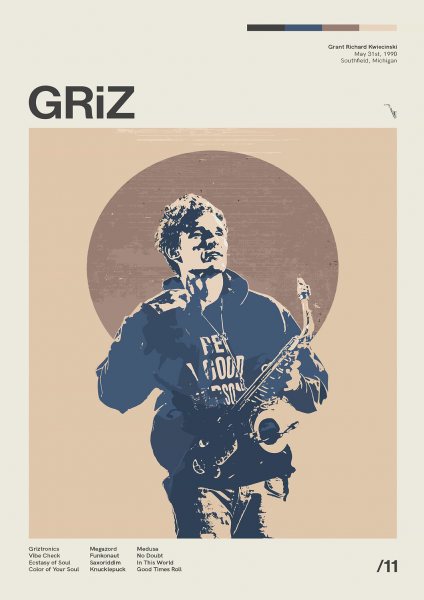 GRiZ Müzik Posteri – Duvar Tablosu poster görseli