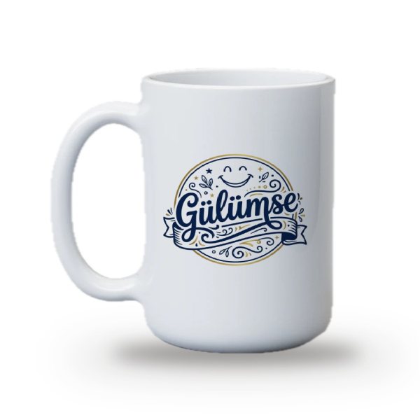 "Gülümse" Baskılı Kupa