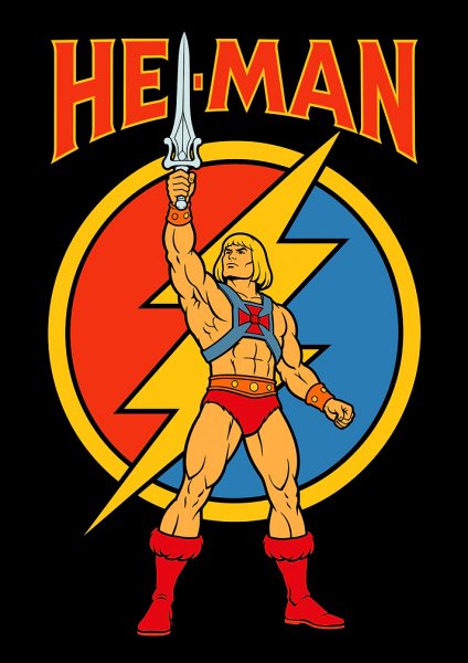 He-Man Power Sword Illustration Film Posteri – Duvar Tablosu poster görseli