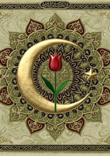 Hilal ve Lale Posteri – Osmanlı saray sanatı Duvar Tablosu