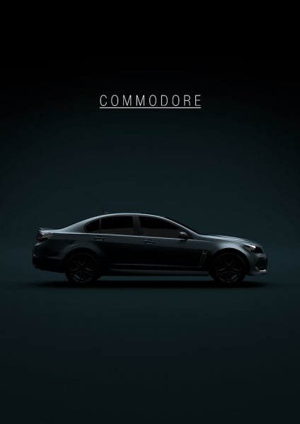 Holden Commodore SS V Araba Posteri – Duvar Tablosu duvarda gerçek ölçek
